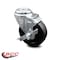 Service Caster 4 Inch Soft Rubber Wheel Swivel Bolt Hole Caster with Brake SCC-BH20S414-SRS-TLB - alternate 1